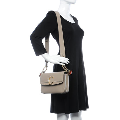 Chloe Calfskin Small C Double Carry Motty Grey 2 of 8