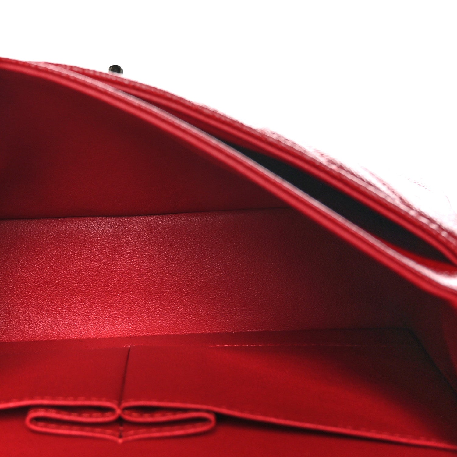 Chanel Caviar Chevron Quilted Small Double Flap Red 5 of 10