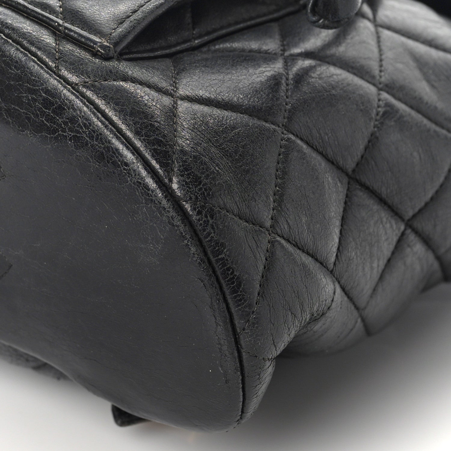 Chanel Lambskin Quilted Backpack Black 7 of 22