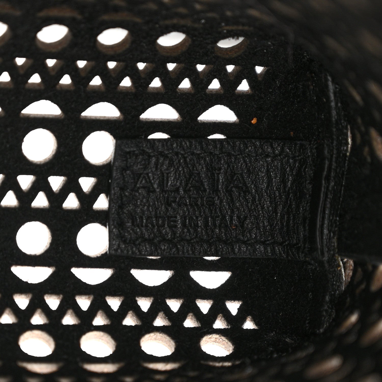 Alaia Calfskin Vienne Mina North South Tote  Black 6 of 9