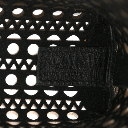 Alaia Calfskin Vienne Mina North South Tote  Black 6 of 9