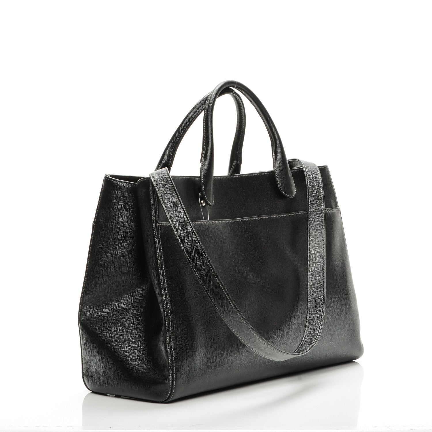 Chanel Caviar Large Cerf Executive Shopper Tote Black 3 of 7