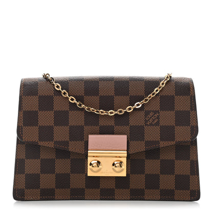 Louis Vuitton Damier Ebene Croisette Chain Wallet Magnolia 1 of 10