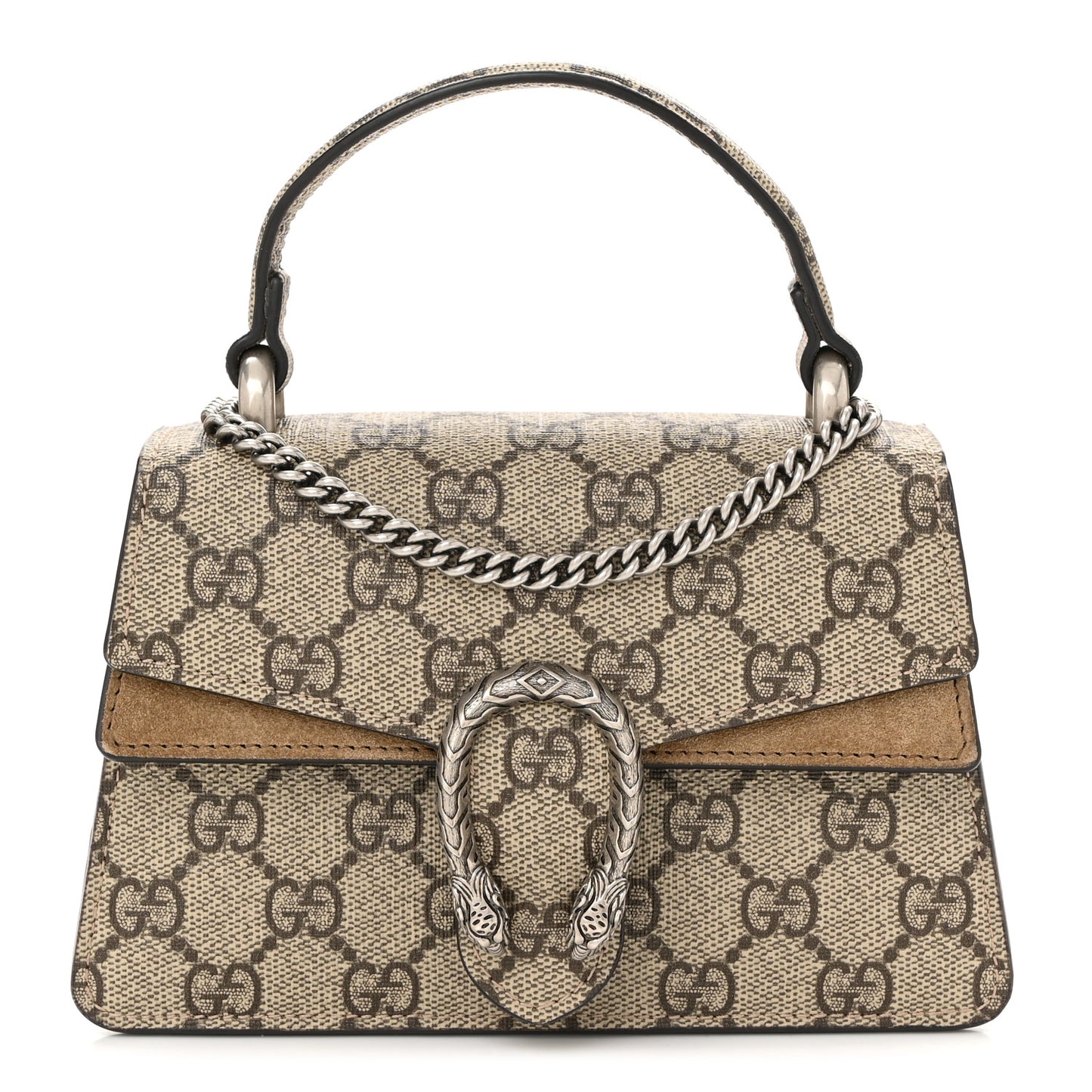 GG Supreme Monogram Mini Dionysus Top Handle Bag Taupe
