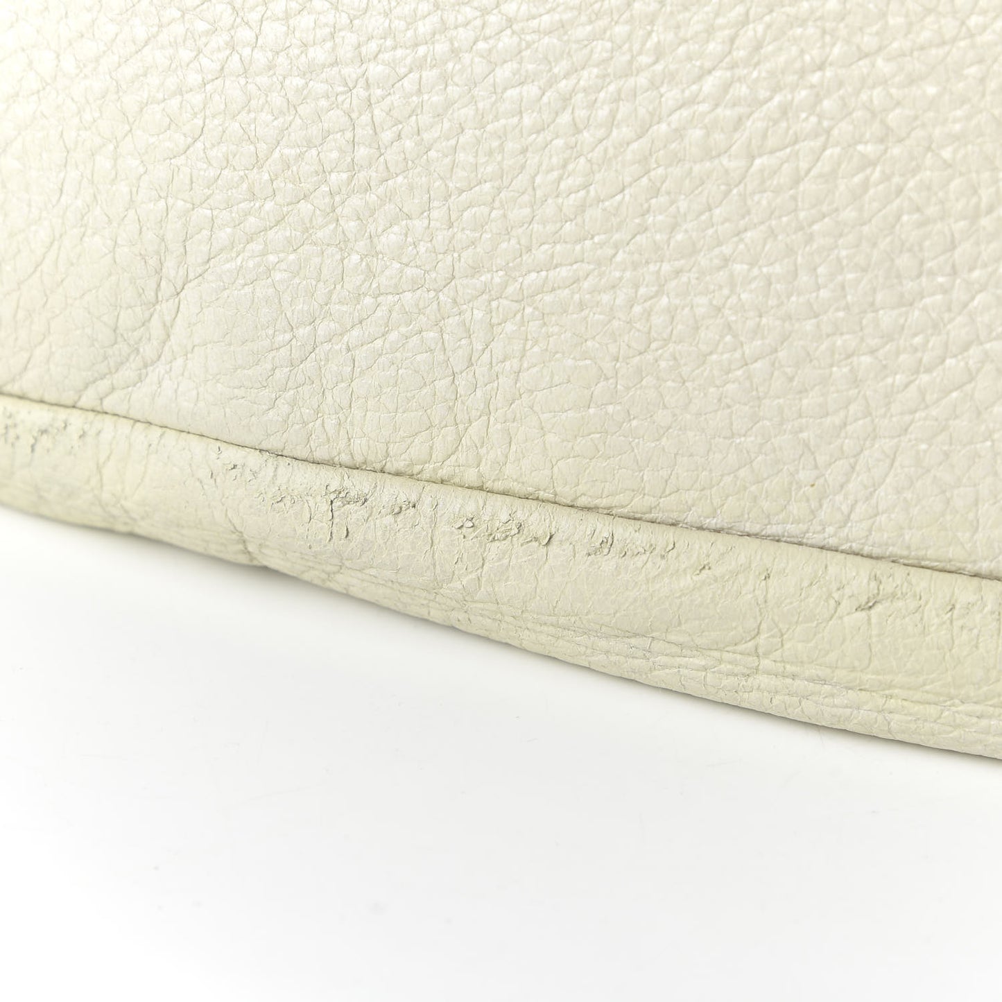 Vitello Daino Shoulder Bag White