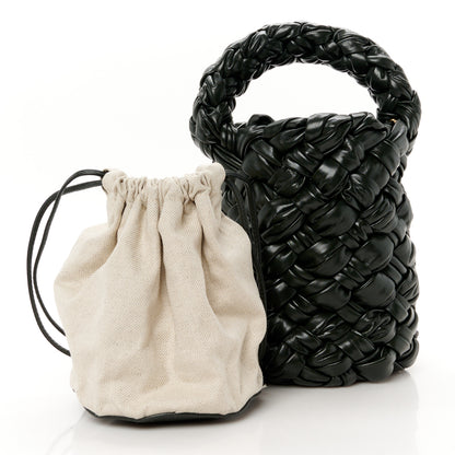 Bottega Veneta Calfskin Intrecciato Kalimero Bucket Bag Dark Green 3 of 11