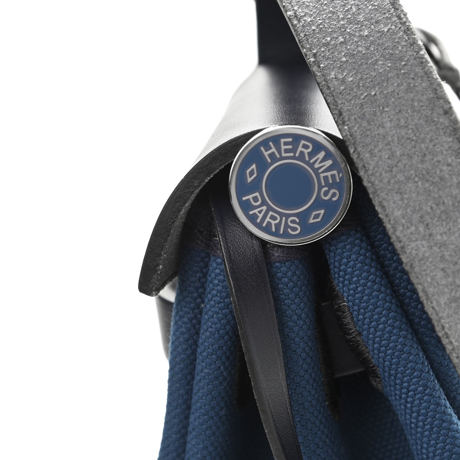 Hermes Military Toile Vache Hunter Herbag Zip PM 31 Deep Blue Indigo 17 of 18