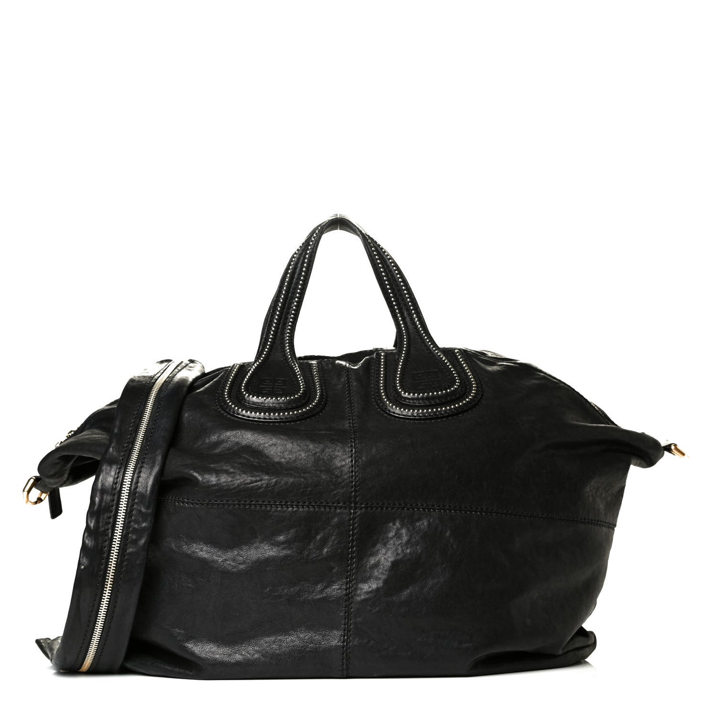 Lambskin Studded Nightingale Black