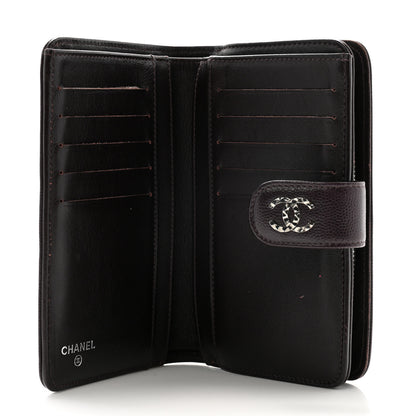 Chanel Caviar CC French Wallet Dark Purple 5 of 11