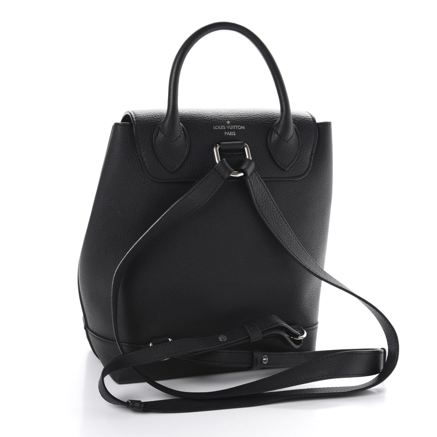 Calfskin Lockme Backpack Black