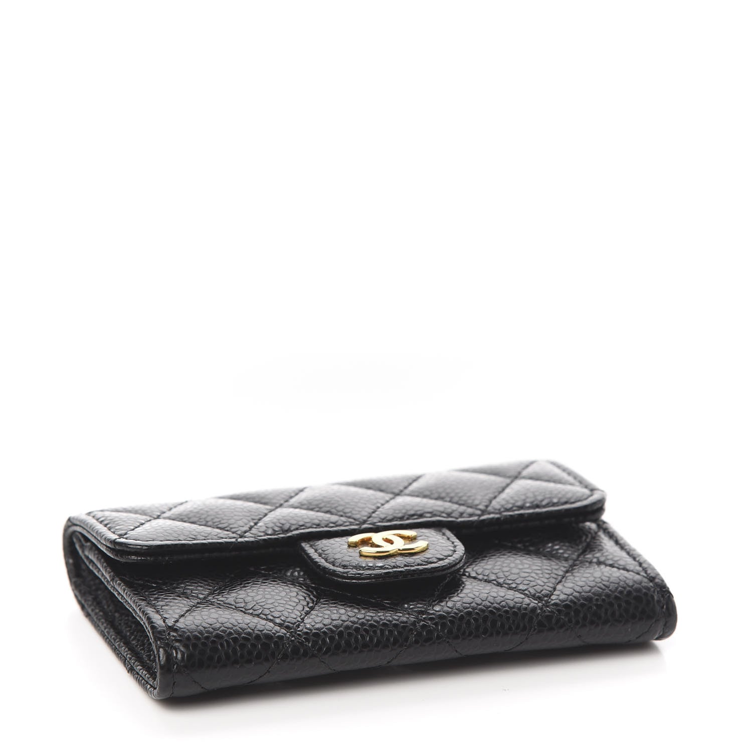 Chanel Caviar Quilted Flap Card Holder Black 4 of 9