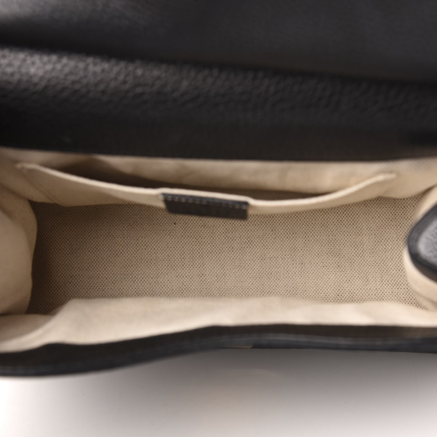 Gucci Calfskin Mini GG Marmont Top Handle Bag Black 5 of 15