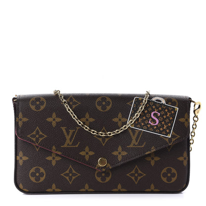 Louis Vuitton Monogram My LV World Tour Pochette Felicie Chain Wallet Hot Pink 1 of 12
