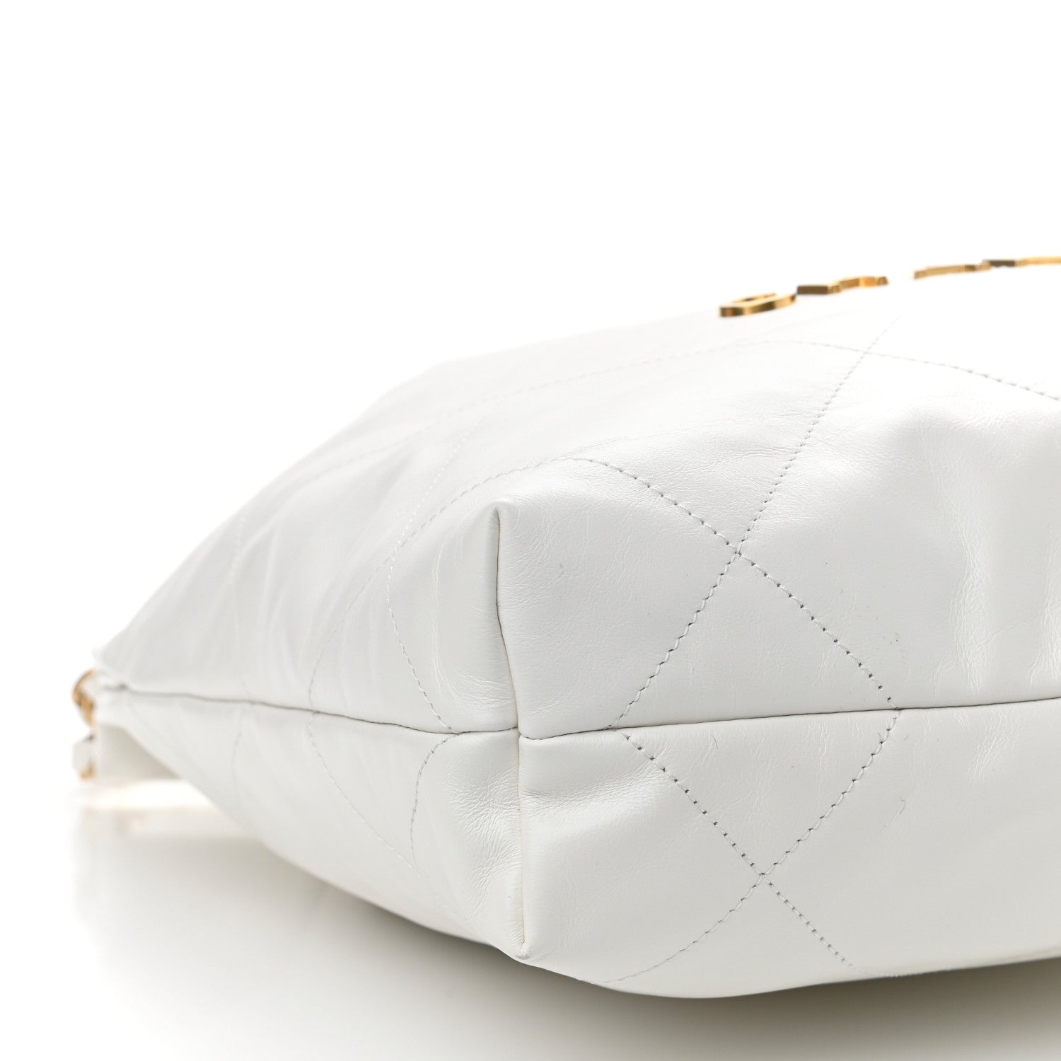 Chanel Shiny Calfskin Quilted Small Chanel 22 White 10 of 12