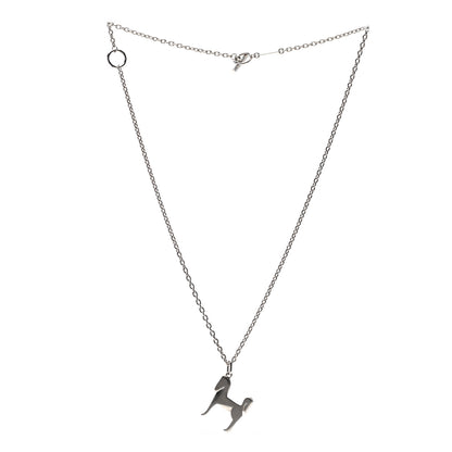 Hermes Palladium Panache Pendant Necklace 4 of 8