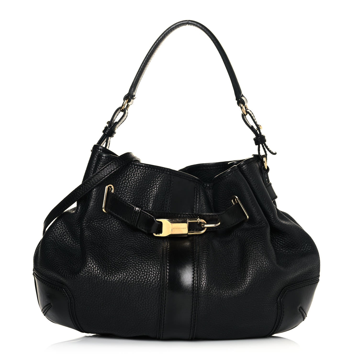 Burberry Grainy Calfskin Willenmore Hobo Black 1 of 13