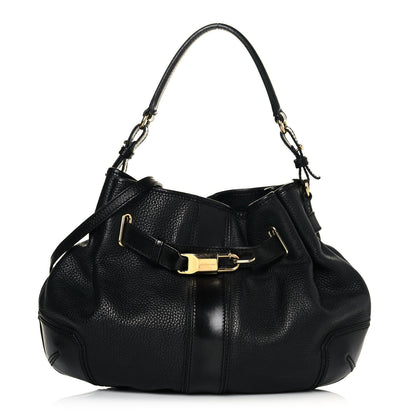 Burberry Grainy Calfskin Willenmore Hobo Black 1 of 13
