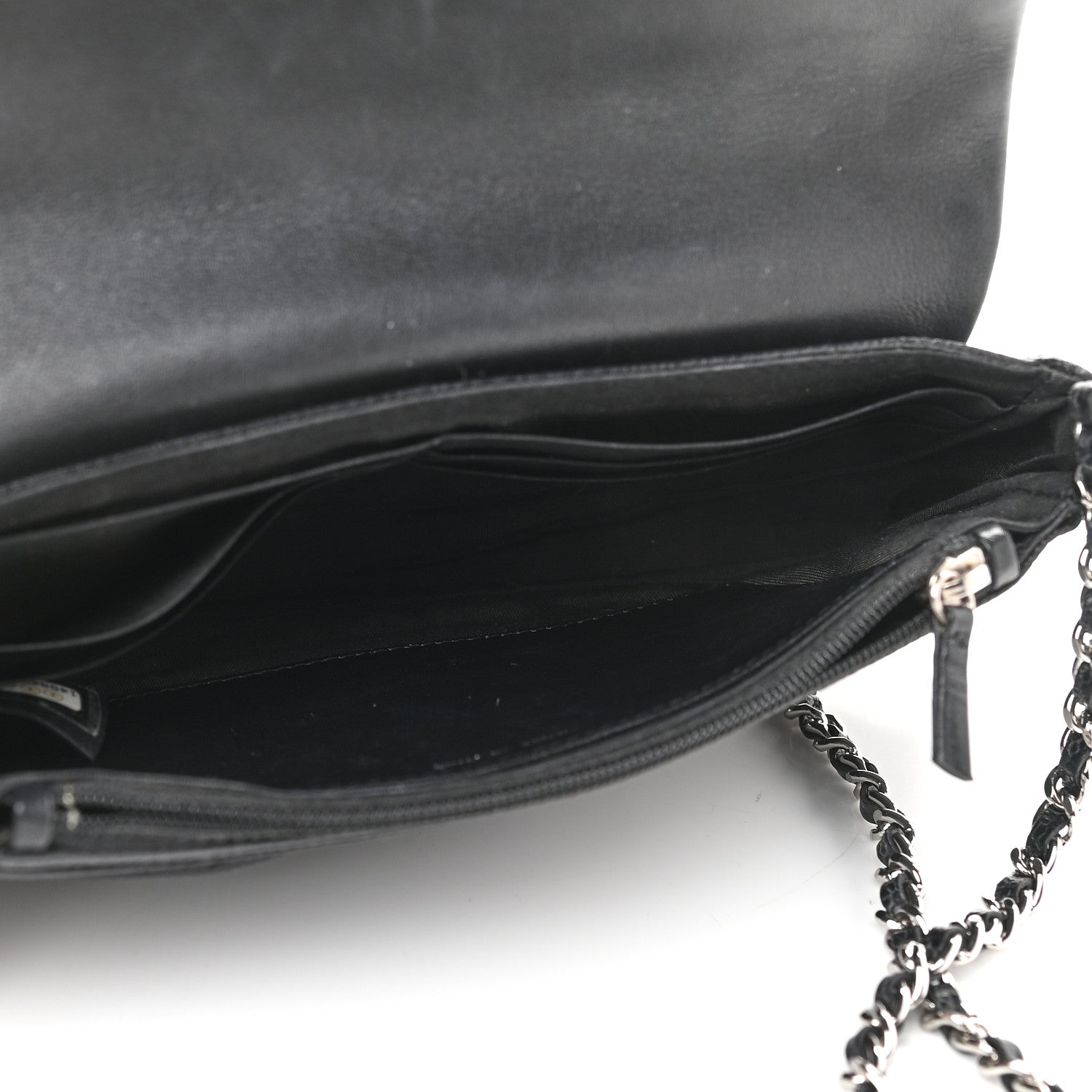 Chanel Caviar Half Moon Wallet On Chain WOC Black 5 of 10