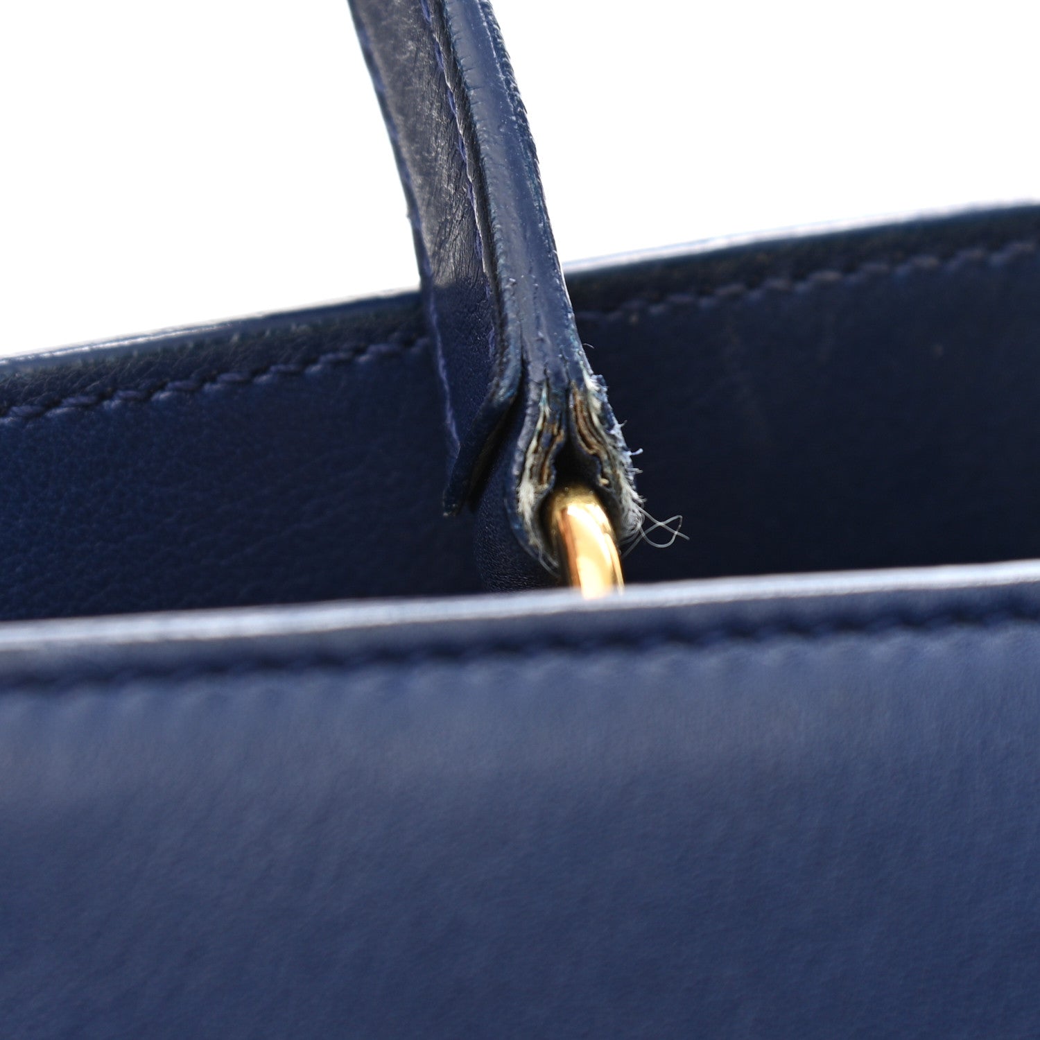 Saint Laurent Calfskin Small Sac De Jour Marine 14 of 14