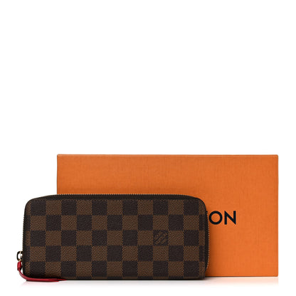 Louis Vuitton Damier Ebene Clemence Wallet Cherry 7 of 7