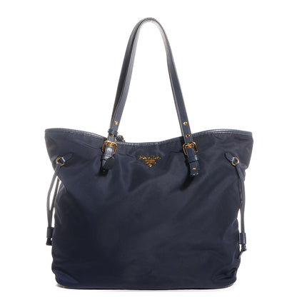 Prada Saffiano Tessuto Nylon Tote Blue 1 of 10
