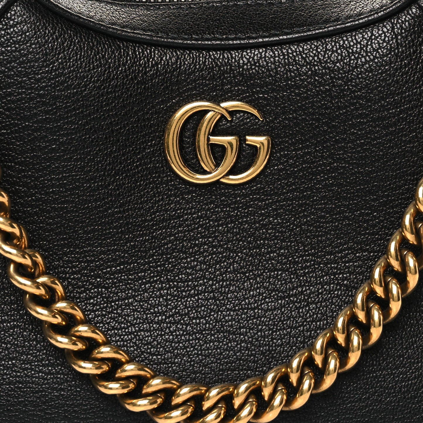 Goatskin Small Aphrodite Shoulder Bag Black