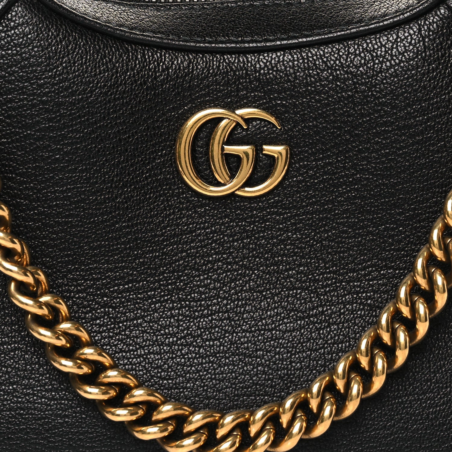 Gucci Goatskin Small Aphrodite Shoulder Bag Black 8 of 10