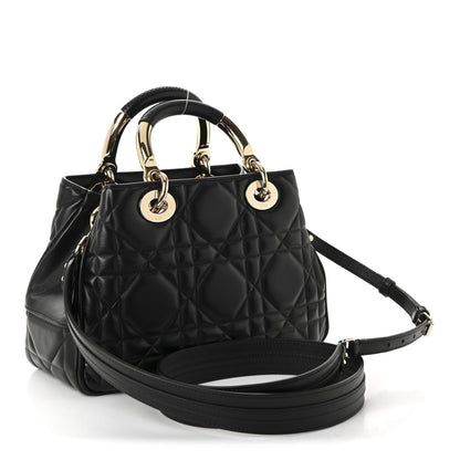 Christian Dior Calfskin Cannage Small The Lady 95.22 Black 3 of 9