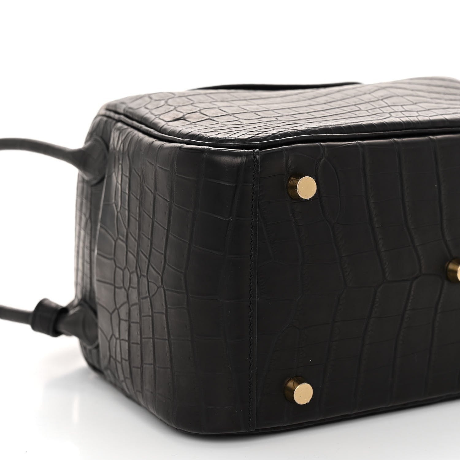 Hermes Matte Niloticus Crocodile Lindy 26 Black 9 of 10