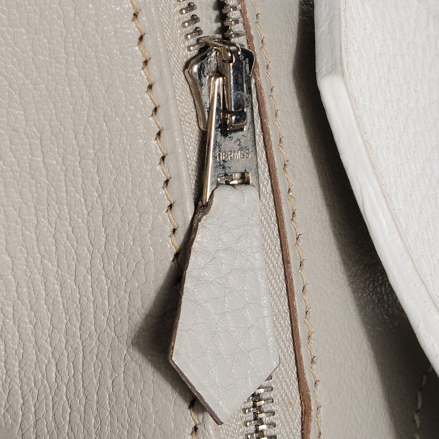 Taurillon Clemence Lizard Club Birkin 35 Blanc Gris Perle Sanguine