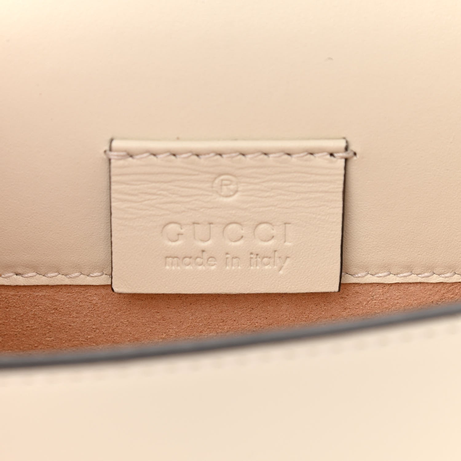 Gucci Calfskin Super Mini Sylvie Chain Shoulder Bag White 6 of 13