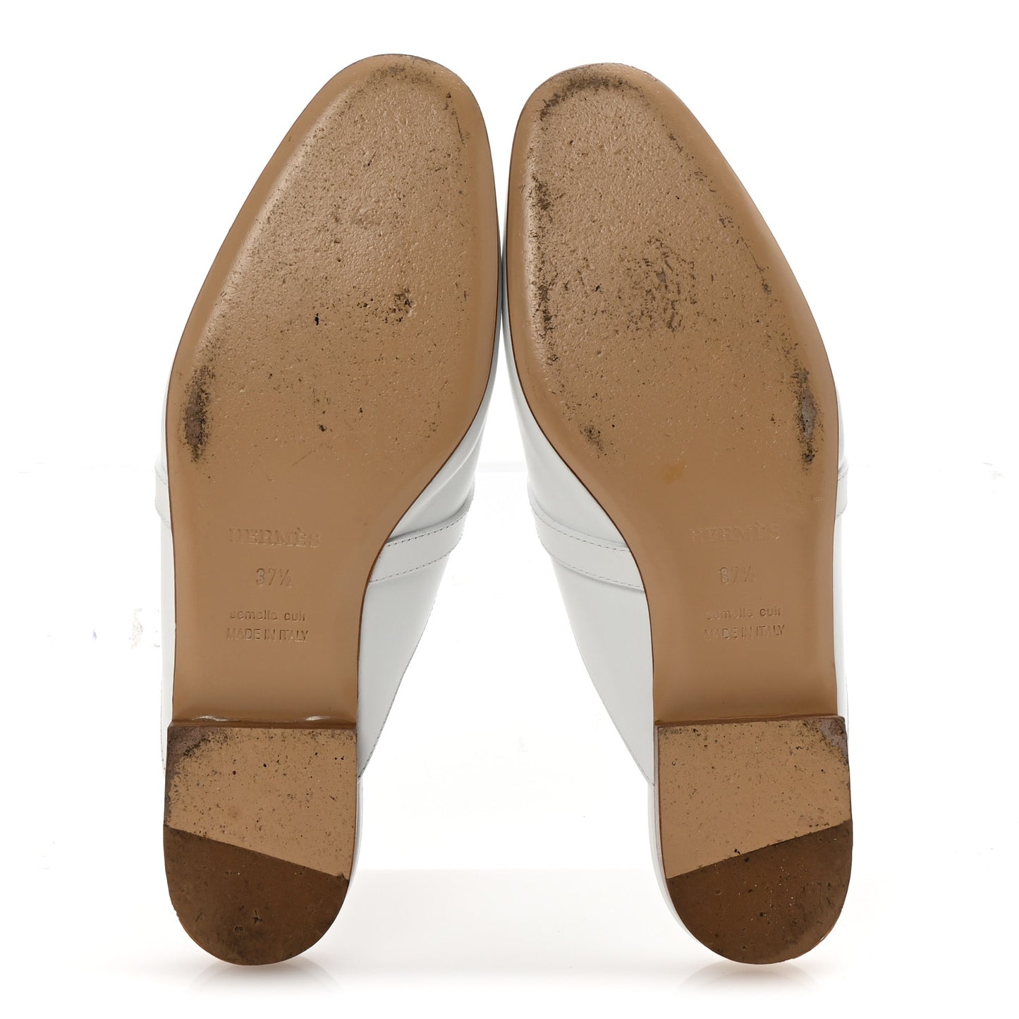 Calfskin Oz Mules 37.5 White