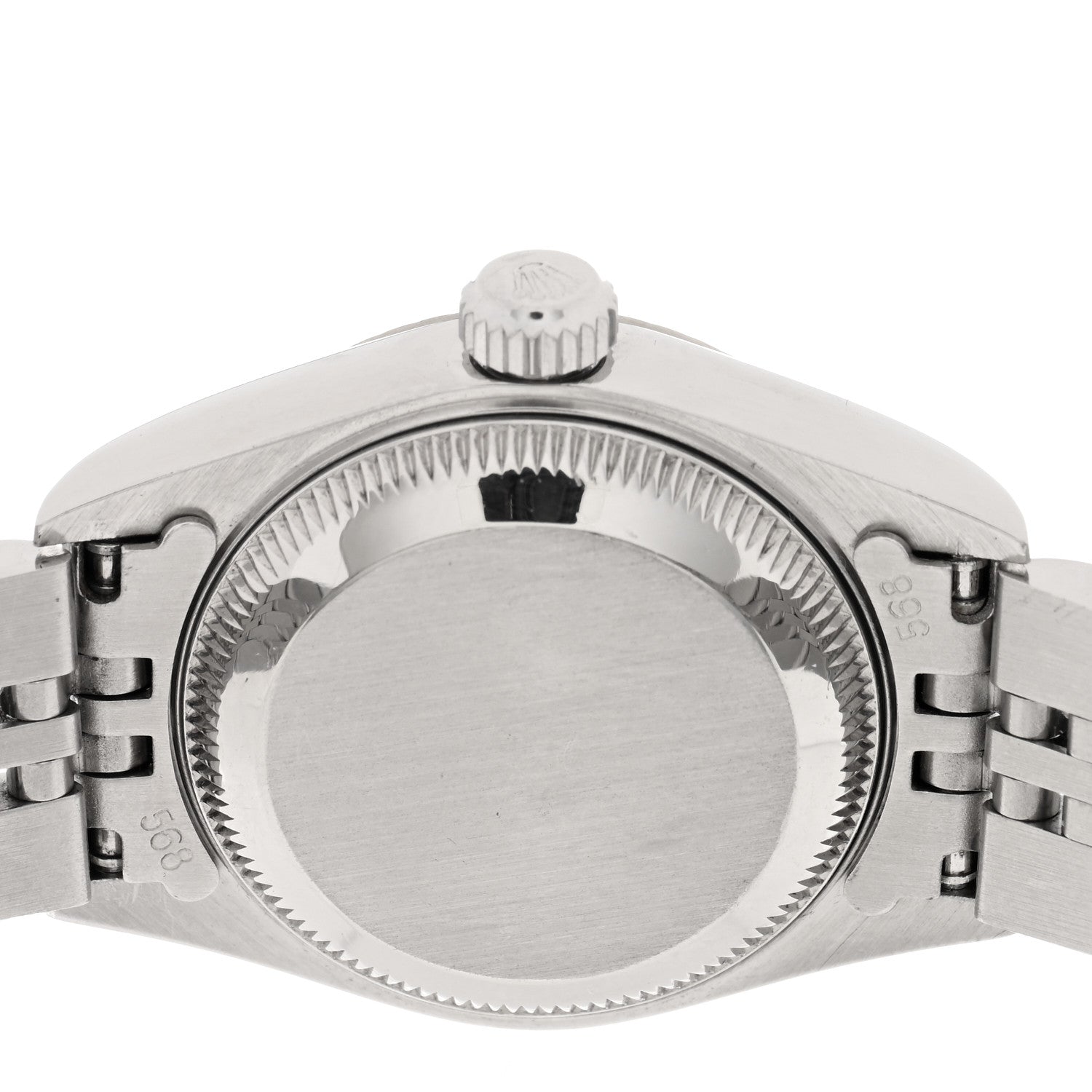 Rolex Stainless Steel 18K White Gold 26mm Oyster Perpetual Datejust Watch White Roman 69174 4 of 4