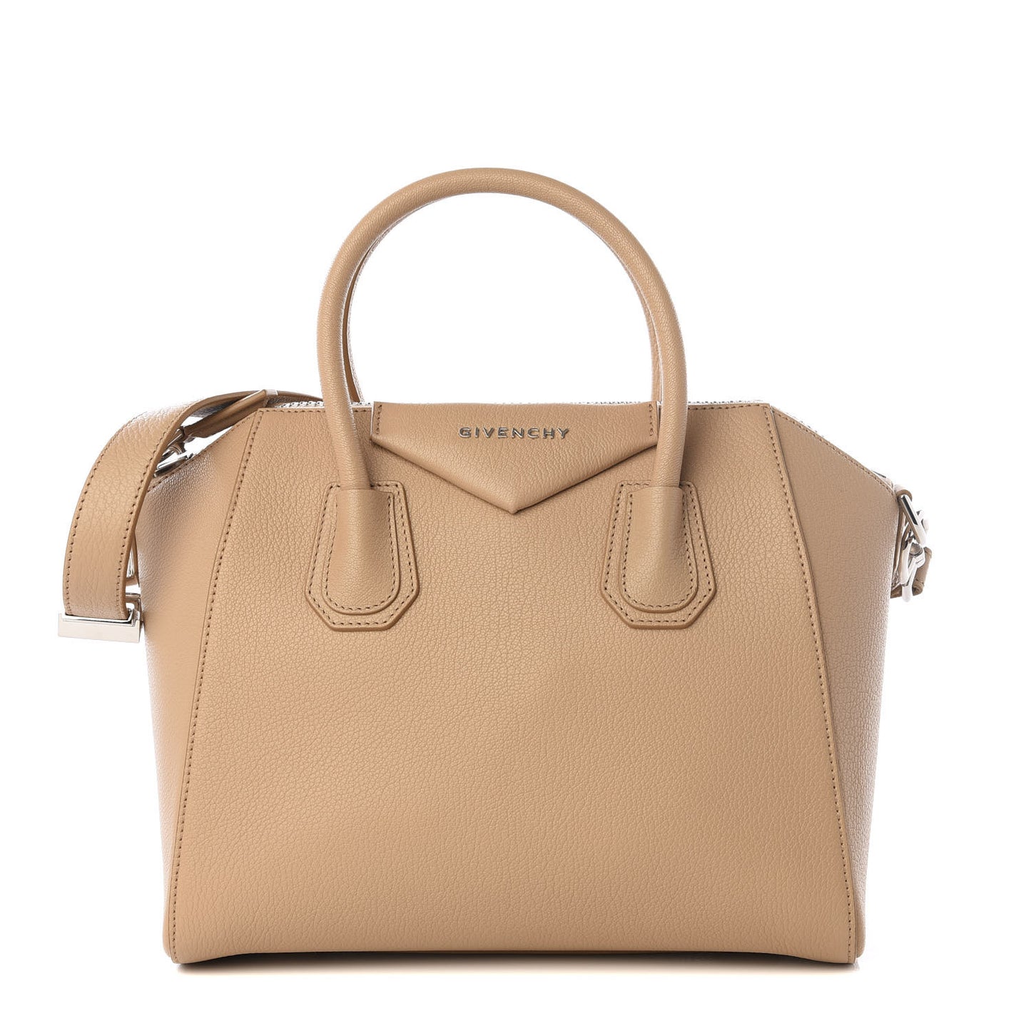 Sugar Goatskin Small Antigona Light Beige