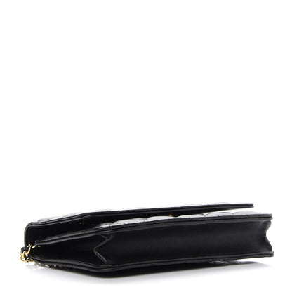 Chanel Lambskin Quilted Wallet On Chain WOC Black 4 of 10