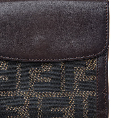 Fendi Zucca Calfskin Compact Wallet Tobacco 9 of 11