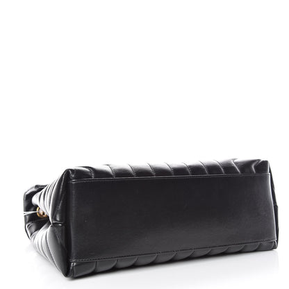 Saint Laurent Calfskin Y Quilted Monogram Medium Loulou Chain Satchel Black 5 of 10