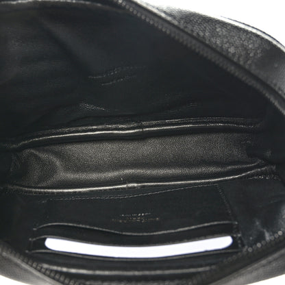 Saint Laurent Grain De Poudre Matelasse Monochrome Monogram Mini Lou Camera Bag Black 5 of 10