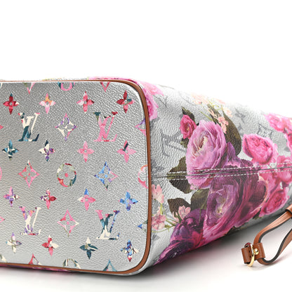 Louis Vuitton Metallic Monogram LV Garden Neverfull MM Silver 11 of 11