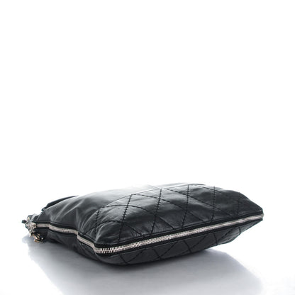 Chanel Calfskin Large Expandable Messenger Black 4 of 7
