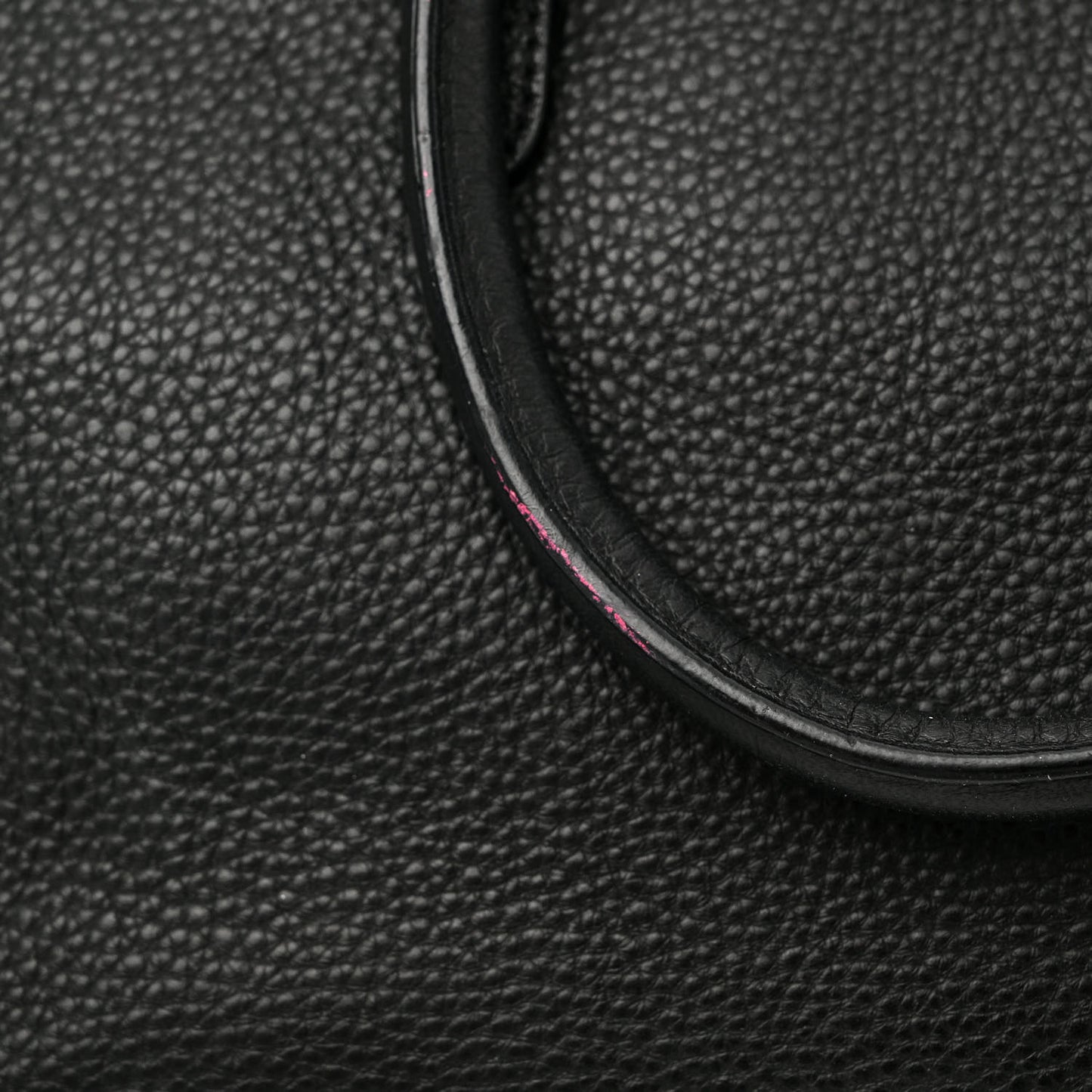 Grained Calfskin La Medusa Shopping Tote Black