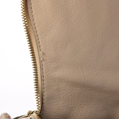 Chloe Calfskin Medium Marcie Round Zip Crossbody Bag Angora Beige 21 of 23