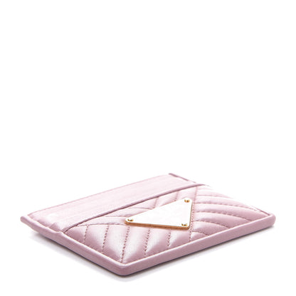 Prada Nappa Impunture Logo Card Holder Petalo 4 of 10