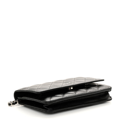 Chanel Caviar Quilted Wallet on Chain WOC Black 4 of 12