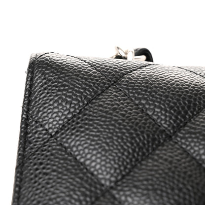 Chanel Caviar Quilted Jumbo Double Flap Black 11 of 12