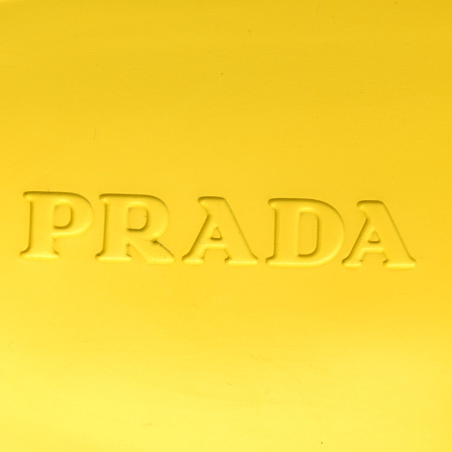 Prada EVA Rubber Triangle Logo Embossed Mens Lug Sole Slide Sandals 11 Sole 9 of 10