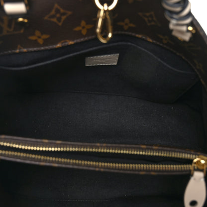 Louis Vuitton Monogram Braided Montaigne MM Creme Beige 5 of 9