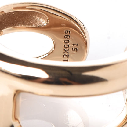 Hermes 18K Yellow Gold PM Osmose Ring 51 5.75 6 of 6