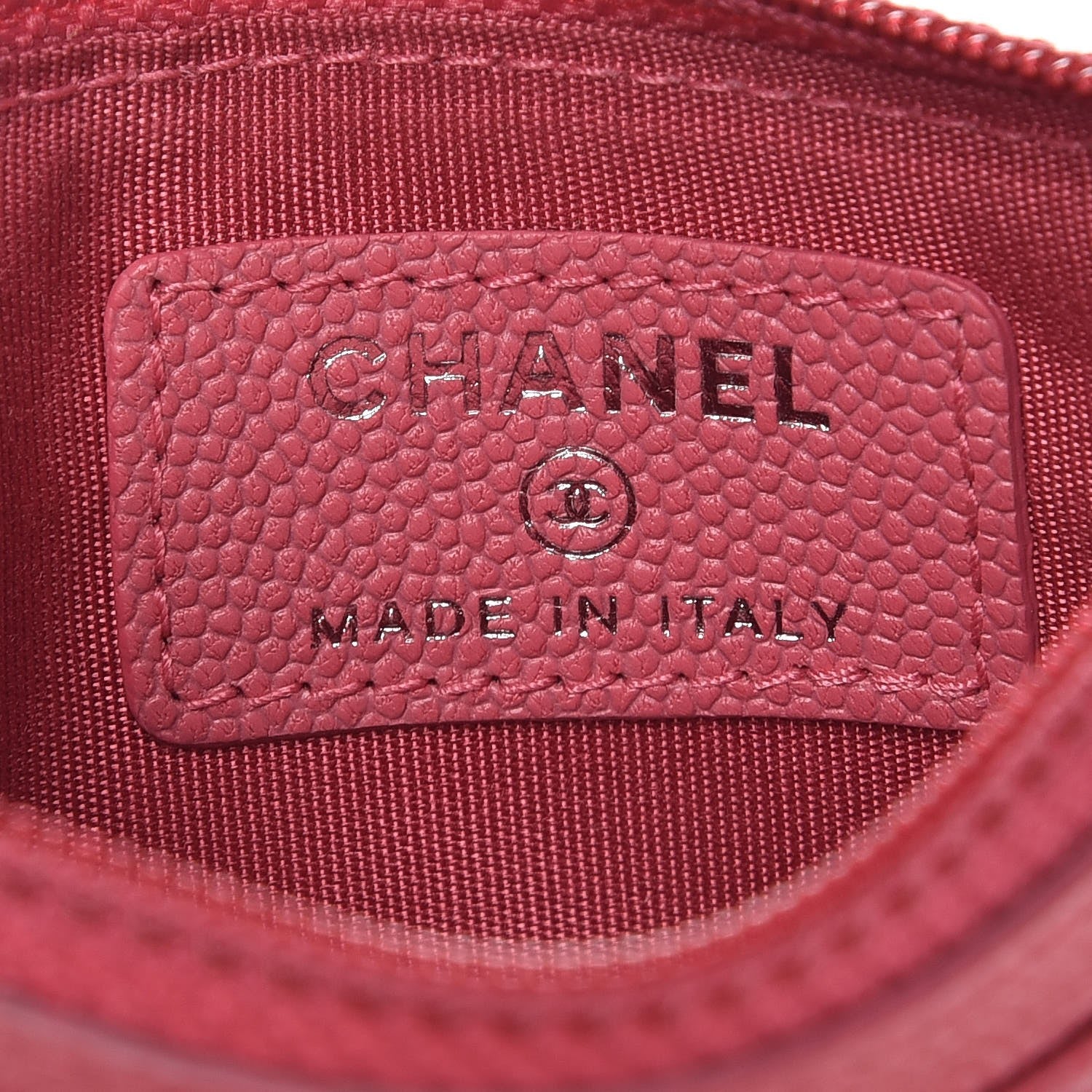 Chanel Caviar CC Zip Card Holder Pink 5 of 8