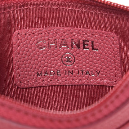 Chanel Caviar CC Zip Card Holder Pink 5 of 8